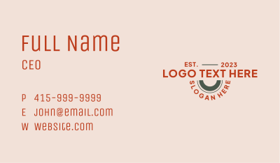 Playful Generic Wordmark Business Card Image Preview