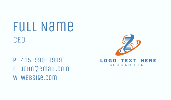 DNA Laboratory Science Business Card Design Image Preview