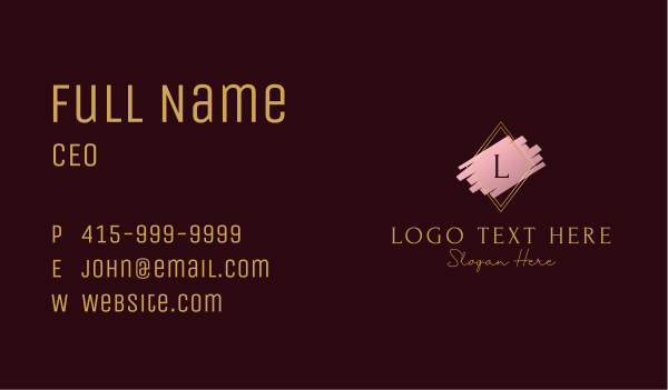 Premium Boutique Lettermark Business Card Design Image Preview