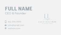 Luxury Generic Minimalist Letter Business Card Design