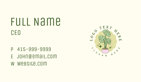 Nature Garden Plant Business Card Design Image Preview