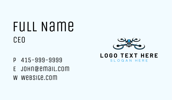 Surveillance Drone Videography Business Card Design Image Preview