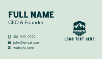 Outdoor Mountaineering Shield Business Card Design