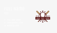 Baseball Bat Sports Club Business Card Image Preview