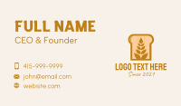 Wheat Bread Baker Business Card Preview