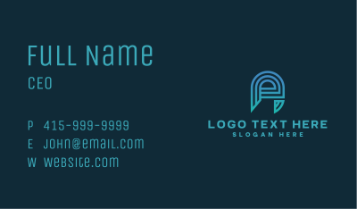 Professional Generic Letter A Business Card Image Preview
