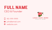 Spain Carnation Flower Business Card Design