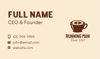 Coffee Cup Eye  Business Card Image Preview