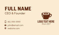 Coffee Cup Eye  Business Card Design