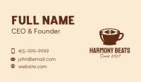 Coffee Cup Eye  Business Card Image Preview