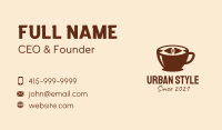 Coffee Cup Eye  Business Card Image Preview