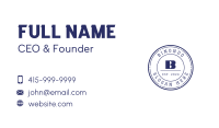 School Lettermark Emblem Business Card Design