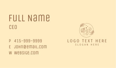 Organic Spices Ingredients Business Card Image Preview