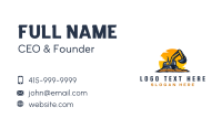 Industrial Digging Excavator Business Card Image Preview