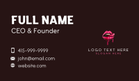 Sexy Lip Drips Business Card Design