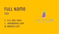 Cartoon Eggplant Veggie Business Card Image Preview