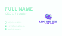 Power Energy Letter S Business Card Design