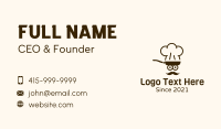Frying Pan Chef Face Business Card Image Preview