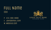 Crown Lion Luxury Business Card Image Preview