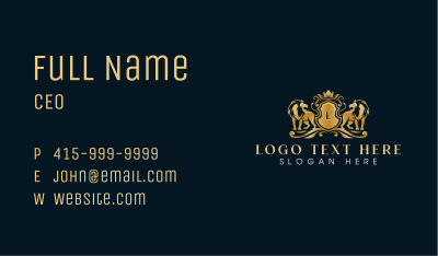 Crown Lion Luxury Business Card Image Preview