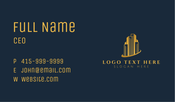 Tower Building Business Business Card Design Image Preview