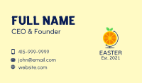Orange Citrus World Business Card Design