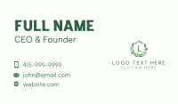 Garden Boutique Letter  Business Card Image Preview