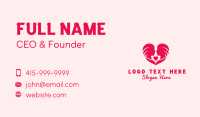 Lady Romance Heart Business Card Image Preview