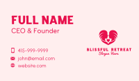 Lady Romance Heart Business Card Image Preview