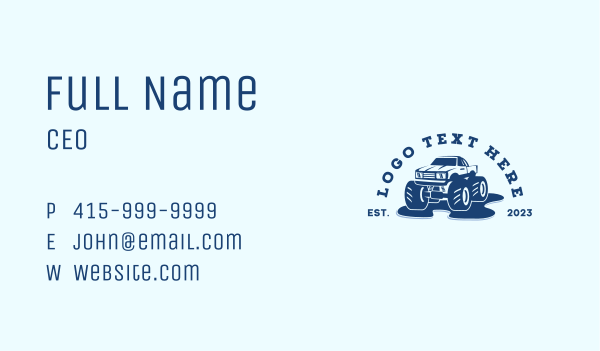 Adventure Off Road Truck Business Card Design Image Preview