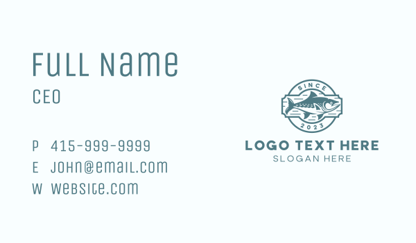 Marine Tuna Fishing  Business Card Design Image Preview