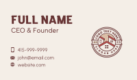 Maroon Subdivision Roof Business Card Image Preview