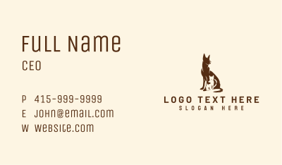 Dog Cat Veterinary Business Card Image Preview