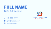 House Flame Snow HVAC Business Card Image Preview