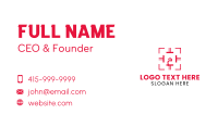 Red Target Crosshair Business Card Image Preview