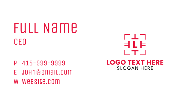 Red Target Crosshair Business Card Design Image Preview