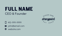 Vintage Business Wordmark Business Card Image Preview