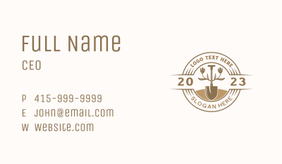 Shovel Gardening Lawn Care Business Card Image Preview