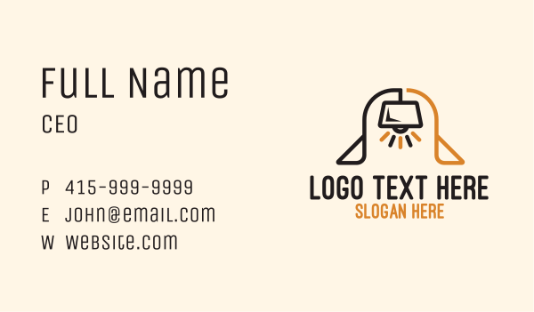 Lamp Arch Business Card Design Image Preview