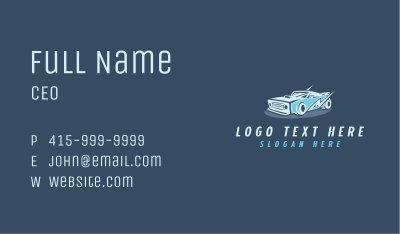 Lightning Fast Car Business Card Image Preview