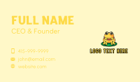 Cute Yellow Frog Business Card Image Preview