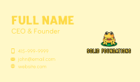 Cute Yellow Frog Business Card Image Preview