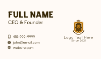 Royal Lion Shield Banner Business Card Image Preview