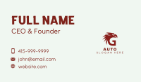 Eagle Bird Letter G Business Card Image Preview