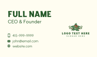 Organic Cannabis Peace Business Card Design