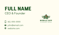 Organic Cannabis Peace Business Card Image Preview