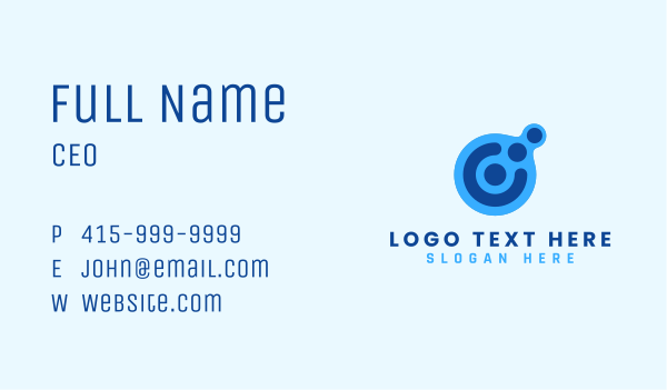 Digital Tech Letter C Business Card Design Image Preview