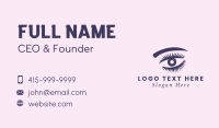 Contact Lens Eyelashes Business Card Design