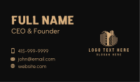 Gold Real Estate Building Business Card Image Preview
