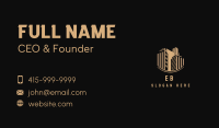 Gold Real Estate Building Business Card Image Preview